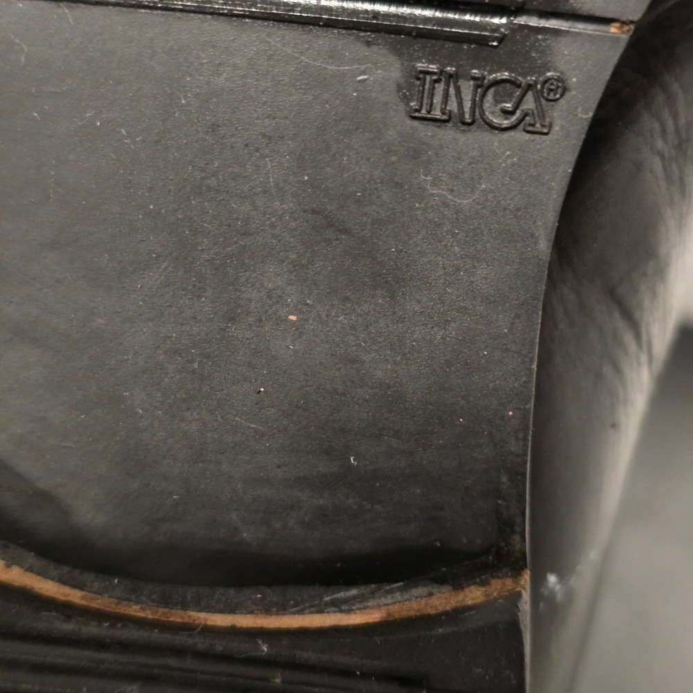 Black Leather Cowboy Boots Women's Western Tall Riding Boots‎ Pointed Toe - Picture 9 of 15